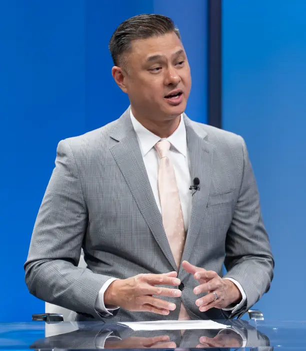 Jimmy Lin in TV Studio